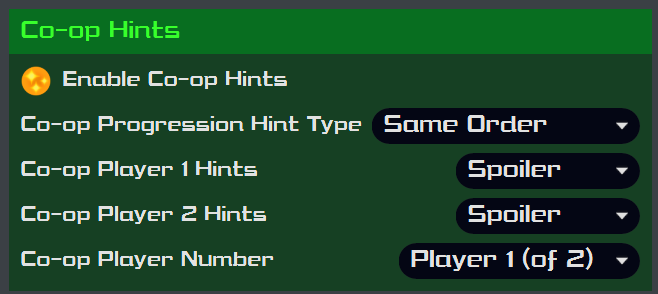 Co-op Hint Window